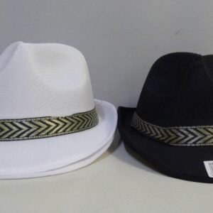 GORRO GUAPO RAFIA BLANCO / NEGRO