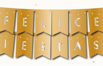 BANDERIN X1 FELICES FIESTAS