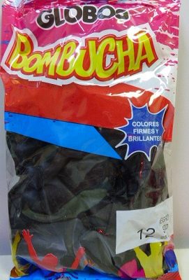 GLOBO BOMBUCHA 12P STANDARD NEGRO X25