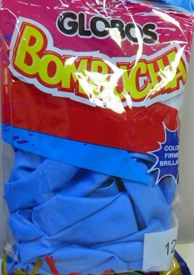 GLOBO BOMBUCHA 12P STANDARD CELESTE X 25