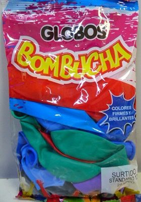 GLOBO BOMBUCHA 12P STANDARD SURTIDO X 25
