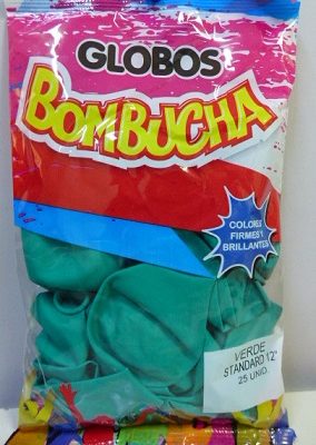 GLOBO BOMBUCHA 12P STANDARD VERDE X 25
