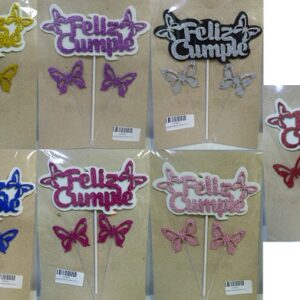 ADORNO PINCHE GOMA EVA F/C COMBO MARIPOSAS