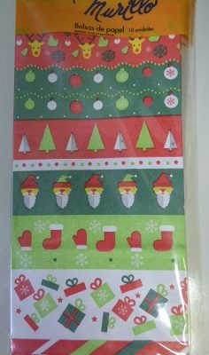 BOLSA PAPEL ST NAVIDAD X 10