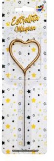 VELA ESTRELLITA CORAZON DORADO