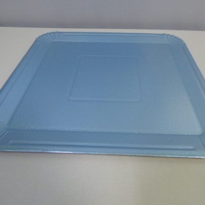 BANDEJA METALIZADA N 9 23X28 CELESTE GOLD