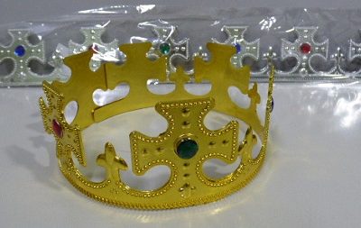 CORONA REY DORADA / PLATEADA CRUZ