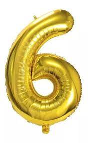 GLOBO METAL 40CM DORADO N 6