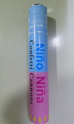 LANZAPAPELES 30CM REVELACION DE GENERO