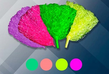 PORRON PLASTICO FLUO X 1 VERDE