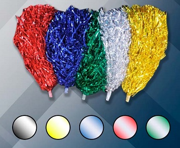 PORRON METALIZADO PLATA X 1