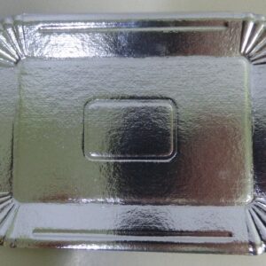 BANDEJA METALIZADA TER 35X45 PLATA