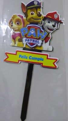 ADORNO PINCHE PLASTICO PAW PATROL
