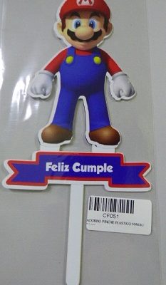 ADORNO PINCHE PLASTICO MARIO BROS