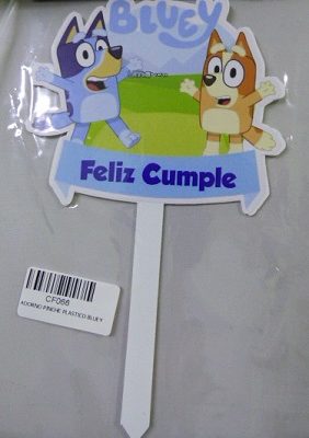 ADORNO PINCHE PLASTICO BLUEY