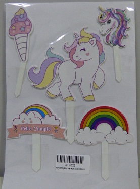 ADORNO PINCHE KIT UNICORNIO