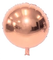 GLOBO FOIL 18P REDONDO ROSA GOLD