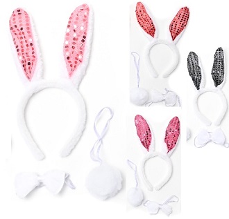 SET PELUCHE CONEJA LENTEJUELA