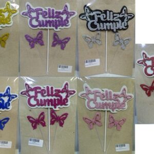 ADORNO PINCHE GOMA EVA F/C COMBO MARIPOSAS