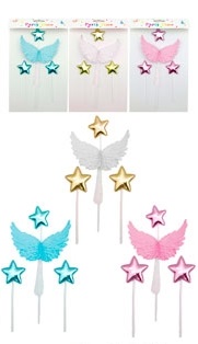 ADORNO PINCHE ALAS ANGEL Y ESTRELLAS