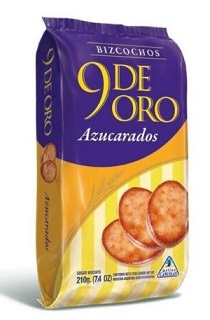 MASITAS 9 DE ORO AZUCARADA X 210G