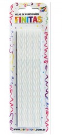VELA FINITAS 17CM BLANCO X24U
