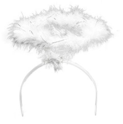 VINCHA AUREOLA ANGEL BLANCA