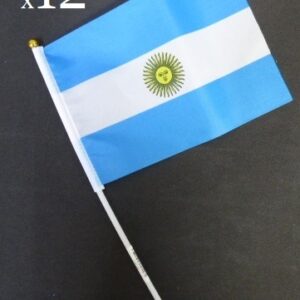 BANDERA ARGENTINA CON PALITO 14X21X30 X12