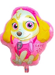 GLOBO FOIL SILUETA 65CM PAW PATROL SKYE