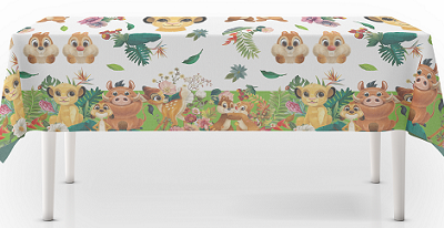 MANTEL X 1 ANIMALES SELVA