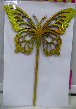 PINCHE FIBROFACIL MARIPOSA CALADA ORO