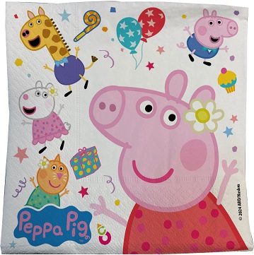 SERVILLETA PREMIUM IMPRESA X 20 PEPPA PIG