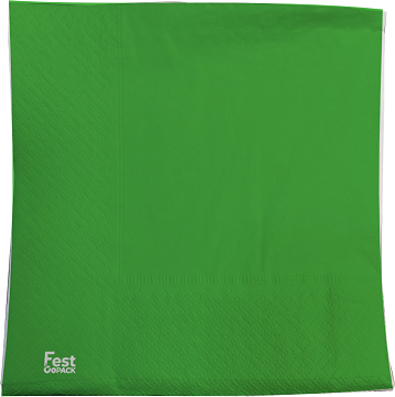 SERVILLETA PREMIUM 25X25 X 20 U VERDE
