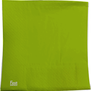 SERVILLETA PREMIUM X 20 VERDE FLUO