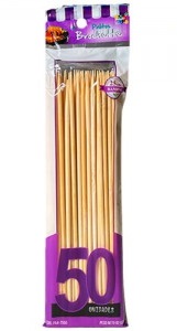 PALITO BROCHETTE 25CM X 50U GRUESO