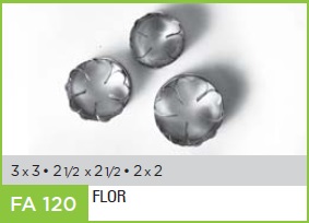 CORTANTE FLOGUS 5 PETALOS CORAZON MINI X3