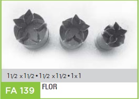 CORTANTE FLOGUS FLOR 5 PETALOS MINI X3