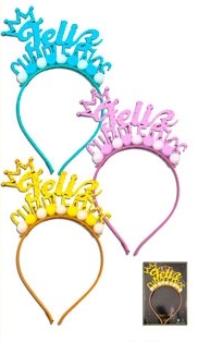 VINCHA FELIZ CUMPLE CON POMPONES