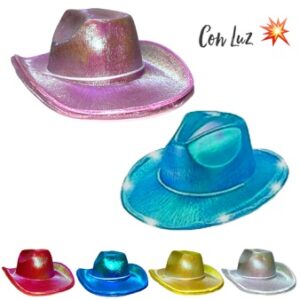 GORRO COWBOY HOLOG. CON LUZ