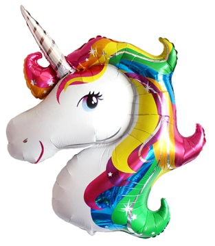 GLOBO FOIL SILUETA 27P UNICORNIO