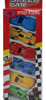 AUTOS A FRICCION EN CAJA X6