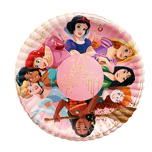 PLATOS CARTON X 8 PRINCESAS
