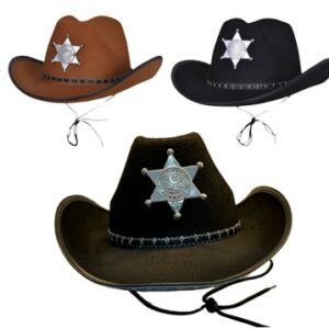 GORRO SHERIFF PAÑO CON ESTRELLA