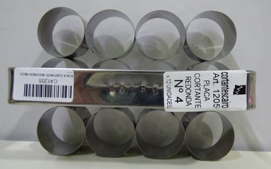 CORTANTE CAIRO PLACA REDONDA NRO4 X12