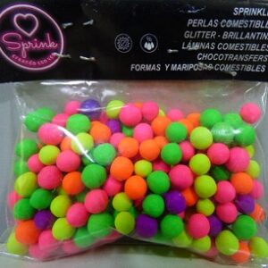 PERLAS COMESTIBLES X 40GR NEON MULTICOLOR