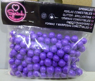 PERLAS COMESTIBLES X 40GR VIOLETAS
