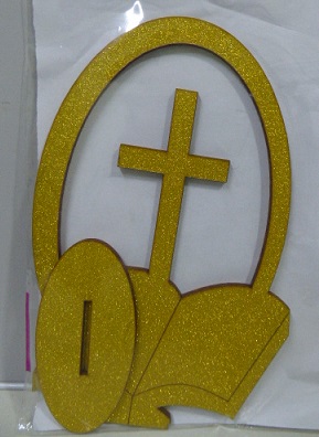 ADORNO CENTRO FIBROFACIL MISAL CON CRUZ