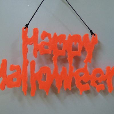 CARTEL PLASTICO HAPPY HALLOWEEN