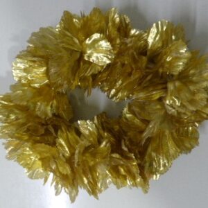 VINCHA FLOR DE SEDA DORADA