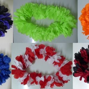 COLLAR FLOR DE SEDA MULT.Y LISO X 1